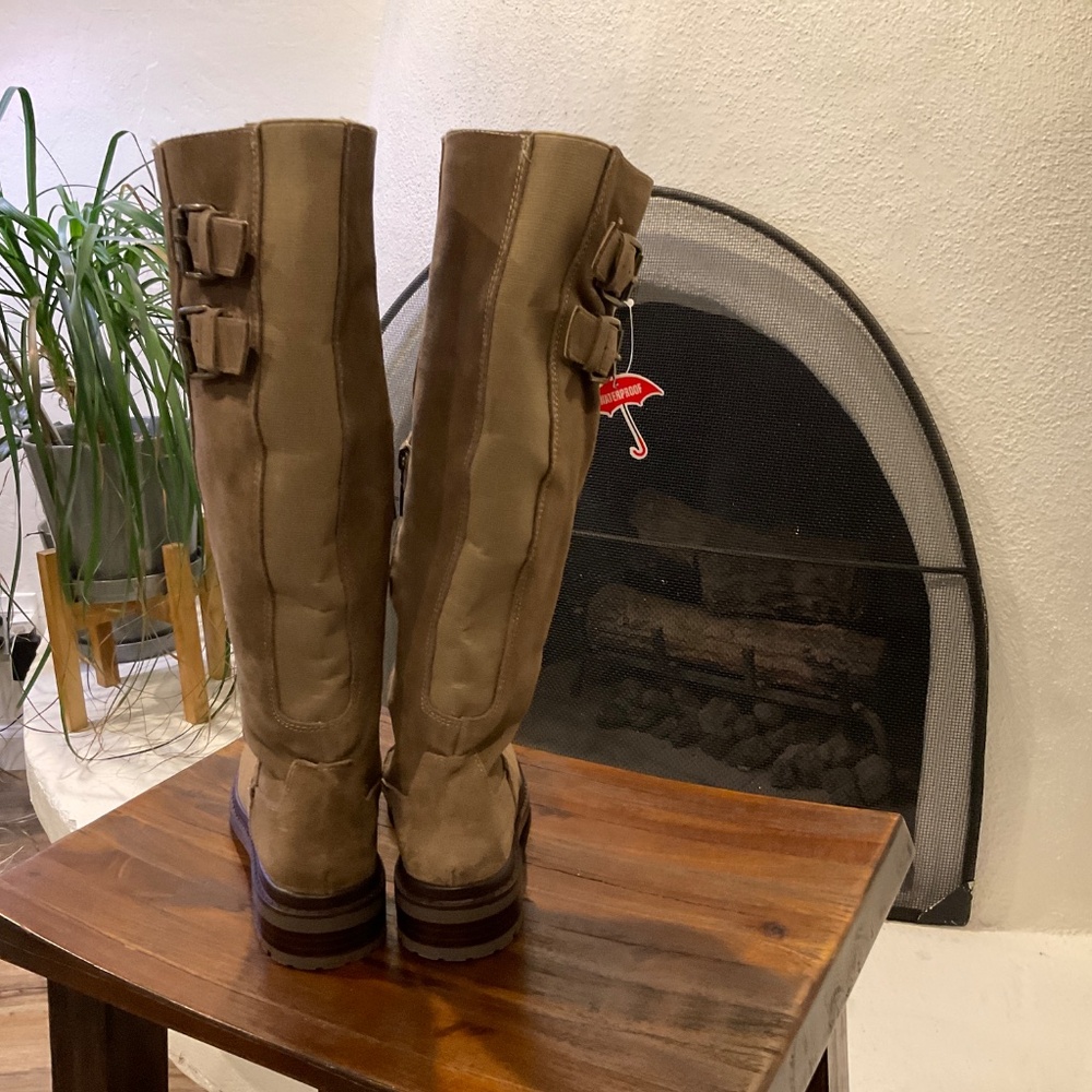Blondo Reagan Waterproof High Lug Boot Tan size 7 - Picture 4 of 10